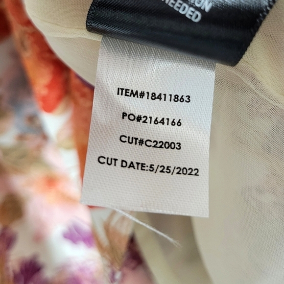 Torrid Georgette Floral Eyelet Smocked Boho Flouncy Milkmaid Coquette Blouse - Picture 11 of 14